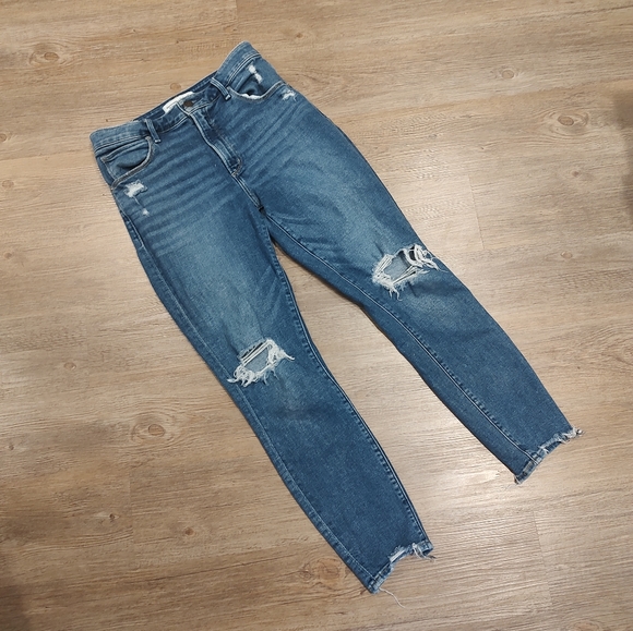 American eagle super skinny high rise distressed jeans - Picture 8 of 12